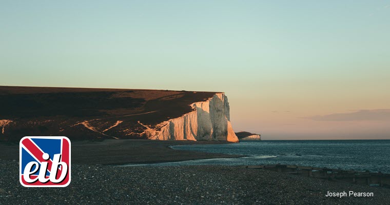 white cliffs at Eastbourne